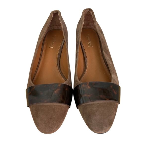 J. McLaughlin Ciara Brown Suede Tortoiseshell Heels 9.5 - Picture 1 of 11